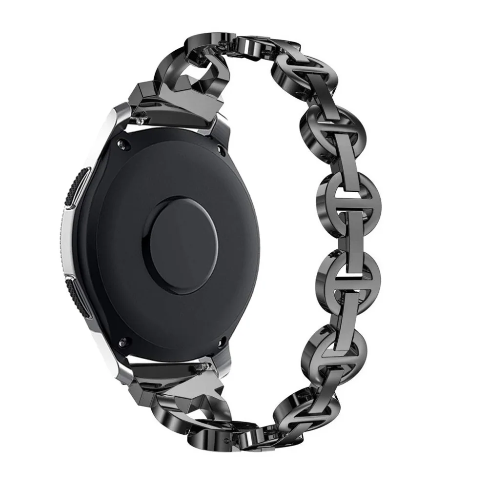 20 мм браслет из нержавеющей стали для Xiaomi Huami Amazfit ремешок Bip для Garmin Forerunner 645 Vivoactive 3 HR ремешок для часов