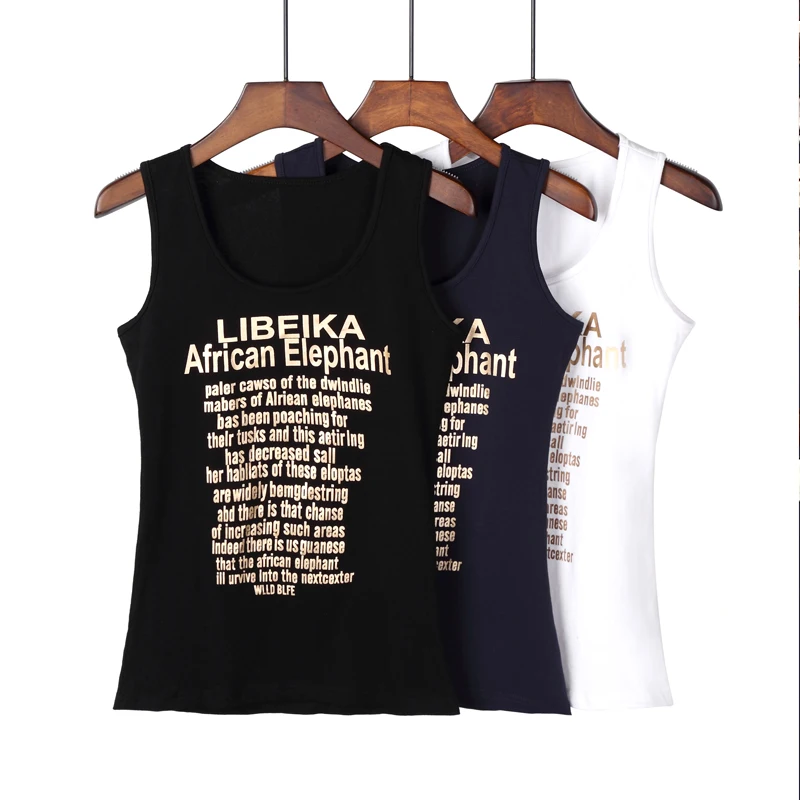 Новинка 2020 летняя футболка Женский Топ без рукавов Модная хлопковая Футболка с