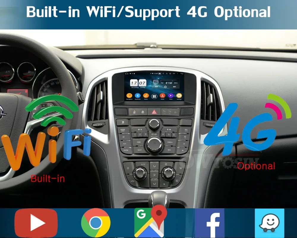 " ips 1024*600 8 ядерный 4 Гб ОЗУ+ 64 Гб ПЗУ Android 9,0 автомобильный dvd-плеер для Opel Astra J 2010 2011 2012 2013 CarPlay Parrot BT Радио