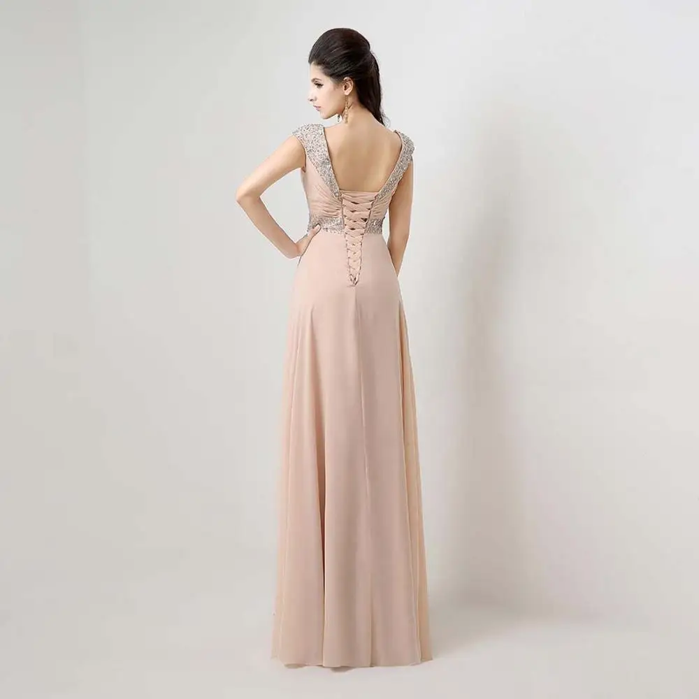 ANTI Plus Size Pink Prom Dresses Long V-Neck Chiffon A-line Robe De Soiree 2019 Lavender 16 Colors Formal Party Gowns for Women | Свадьбы и