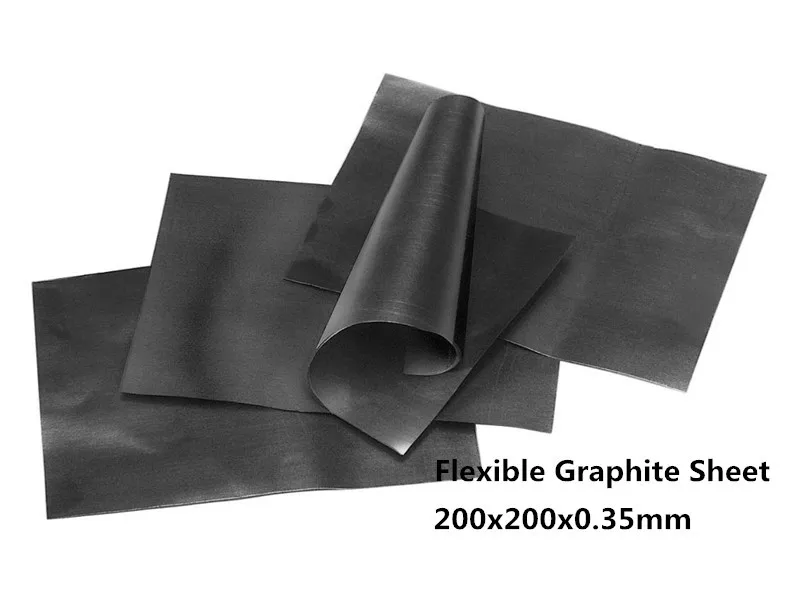 

200x200x0,35 мм Гибкая графитовая бумага для между STB C и радиатором или оболочкой, графитовый лист, бесплатная доставка, 2 шт.