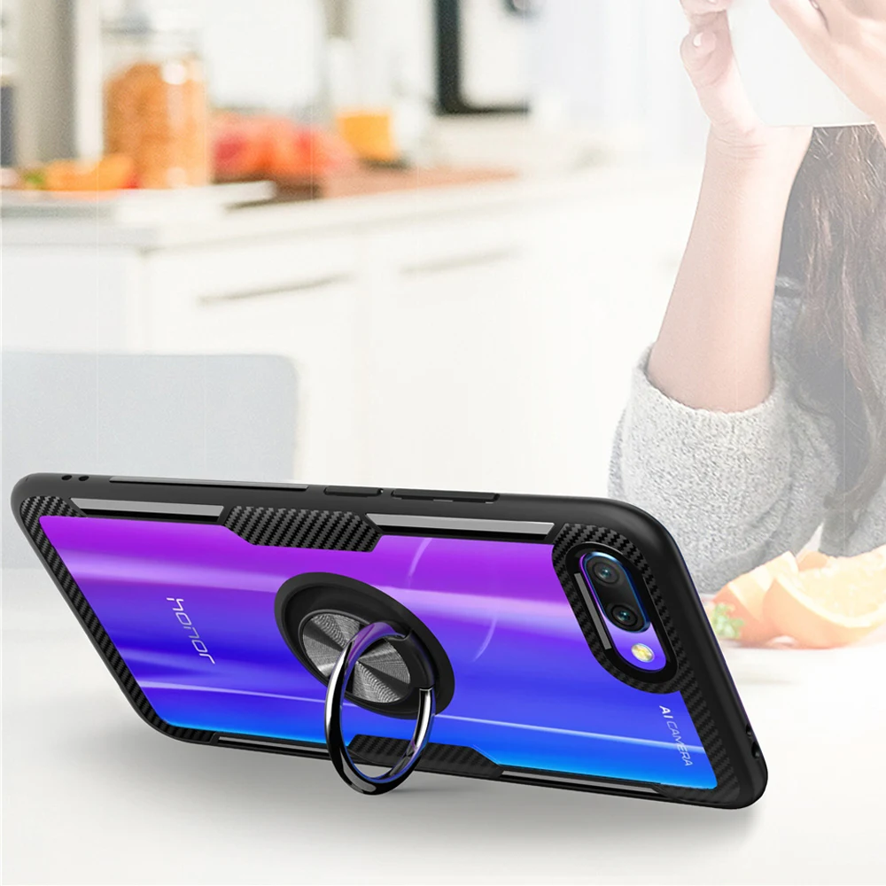 Роскошный прозрачный Автомобильный держатель для телефона чехол s huawei Honor 10
