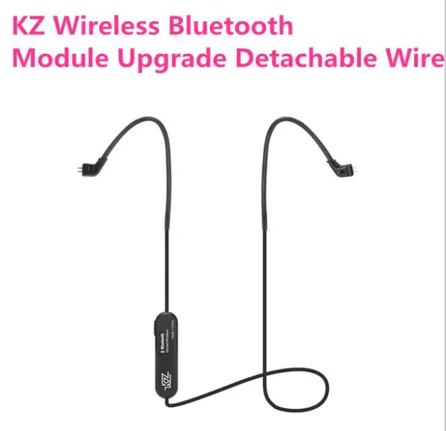 bluetooth wired KZ ZST гибридные наушники Bluetooth+ Проводные 2 кабеля арматура+ Динамический привод Hi-Fi бас наушники для спорта музыки смартфонов - Цвет: bluetooth wired