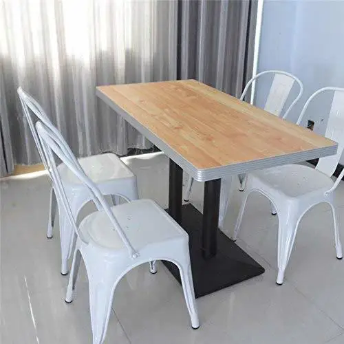 Металл Античная Стиль бистро Свадебные Стул Stackable Chic стулья с сзади набор из 4