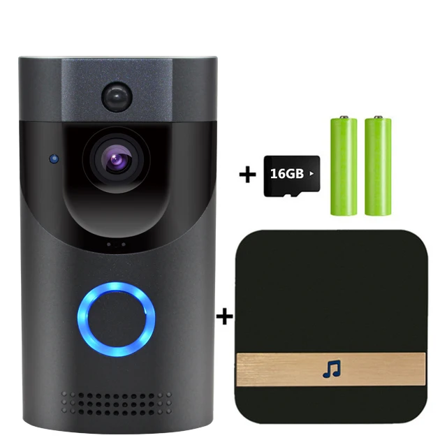 Kit 3 Anytek Беспроводной Wi-Fi видео дверной звонок 1.0MP дверной Звонок камера ночного видения Двусторонняя аудио батарея работа с внутренним колокольчиком - Цвет: Kit 3