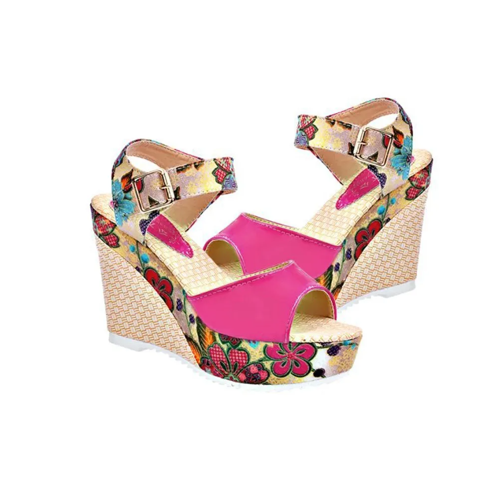 wedge shoes for women 2019 fashion heels womans sandals summer platform beautiful casual sandalias de verano para muje | Обувь