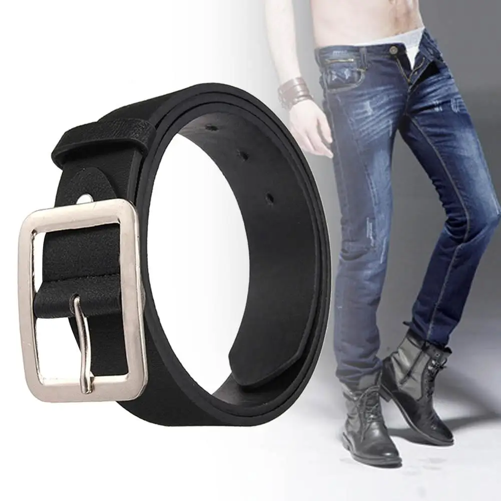 Мужской классический ремень из искусственной кожи 1 шт. металлический с шипами и
