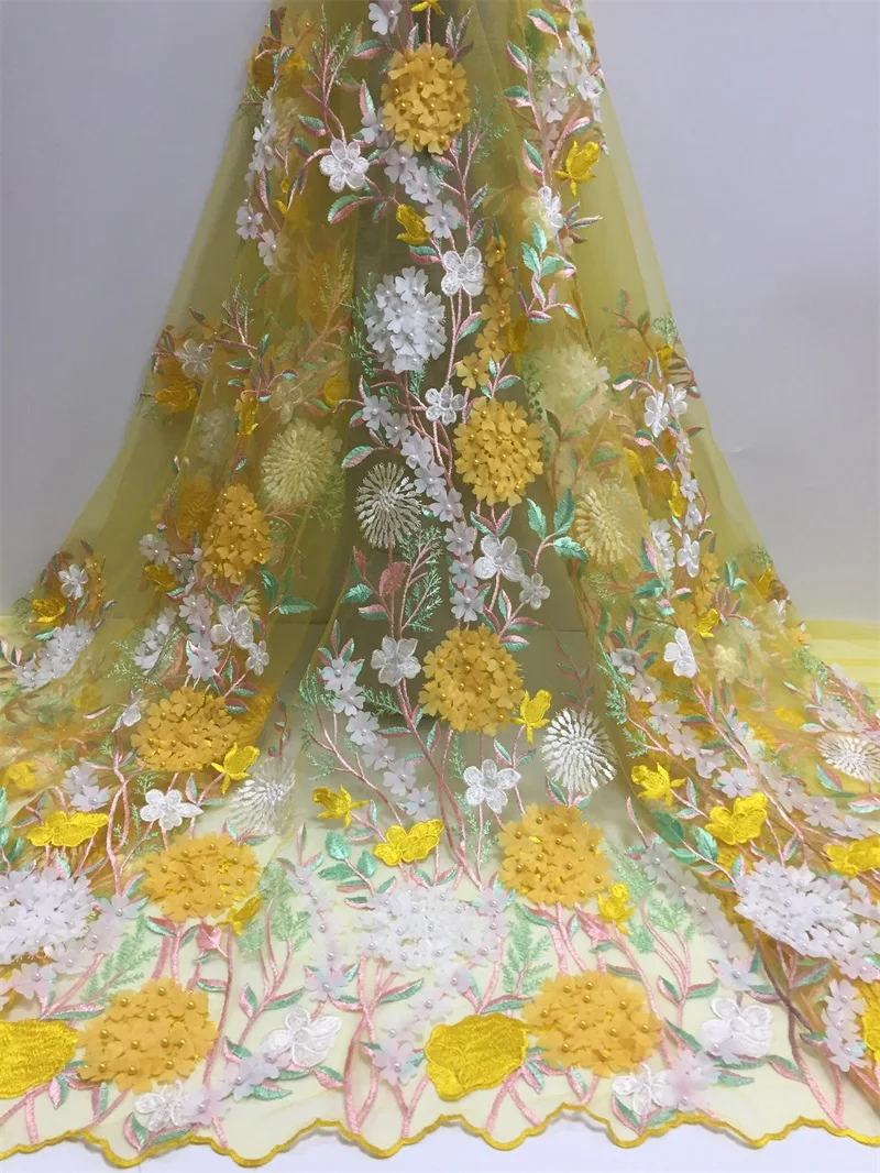 Новое поступление розовый цвет африканская кружевная ткань высокое качество