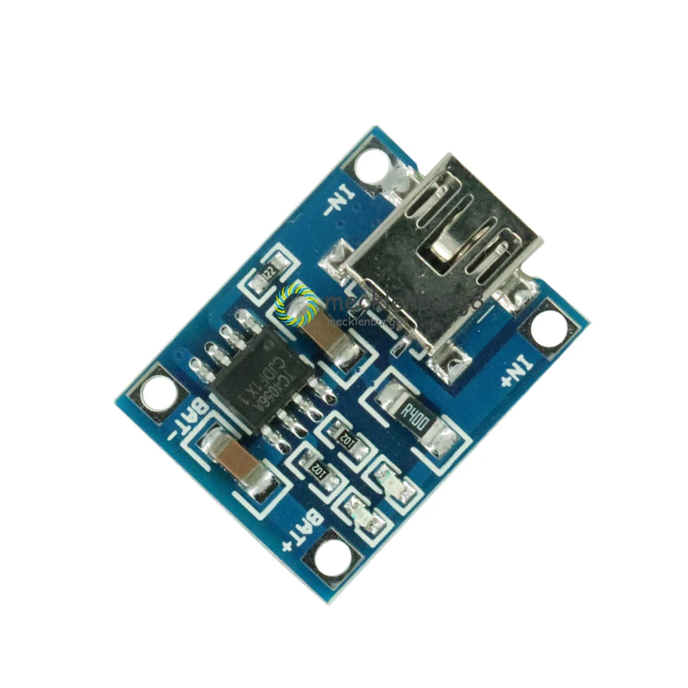 2 шт. TP4056 Mini USB 5 в 1A 18650 литиевая батарея зарядное устройство модуль светодиодный