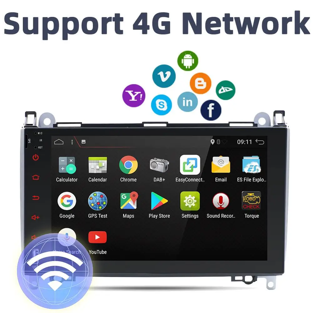 Автомагнитола на Android 10 0 мультимедийный проигрыватель для Mercedes Benz W906 Sprinter Volkswagen