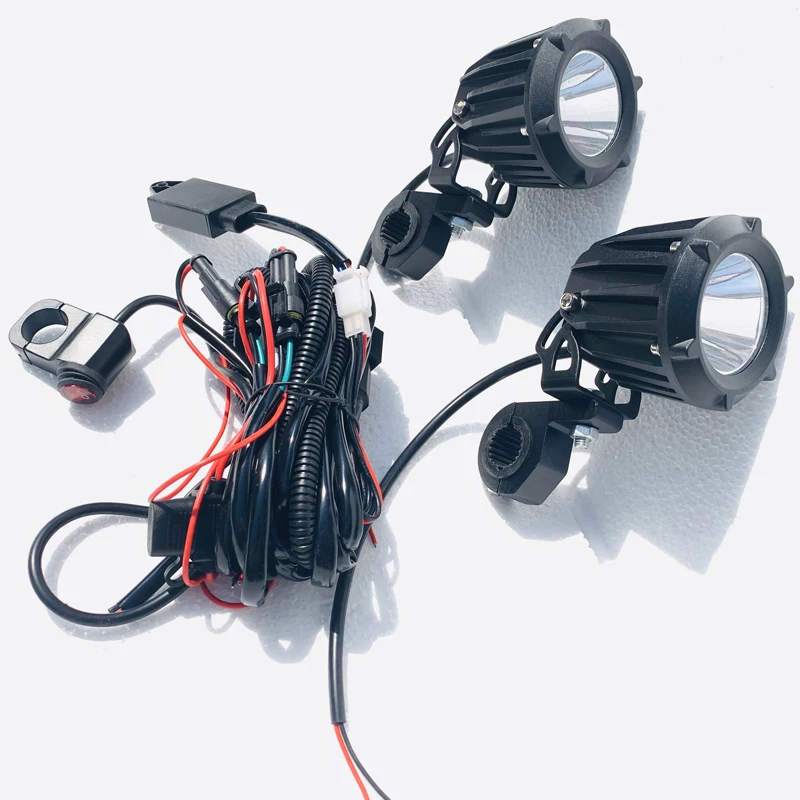 Автомобильный мотоцикл Led мощная фара лампа электропроводка Реле Переключатель