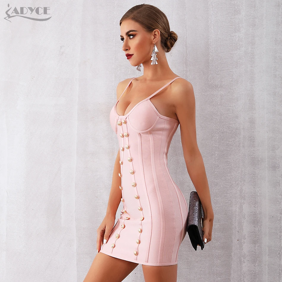 Adyce новое летнее женское Бандажное платье Vestidos Verano 2019 элегантный на бретельках