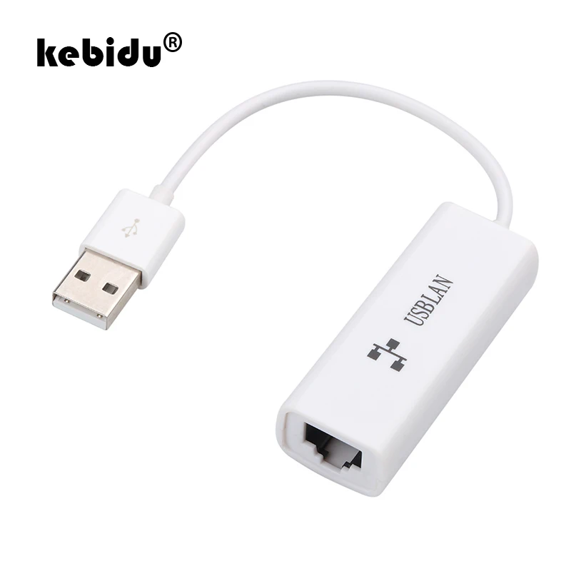 Kebidu высокоскоростной 100 Мбит/с USB 2 0 к RJ45 Lan сетевой Ethernet Кабель адаптер карта для Mac