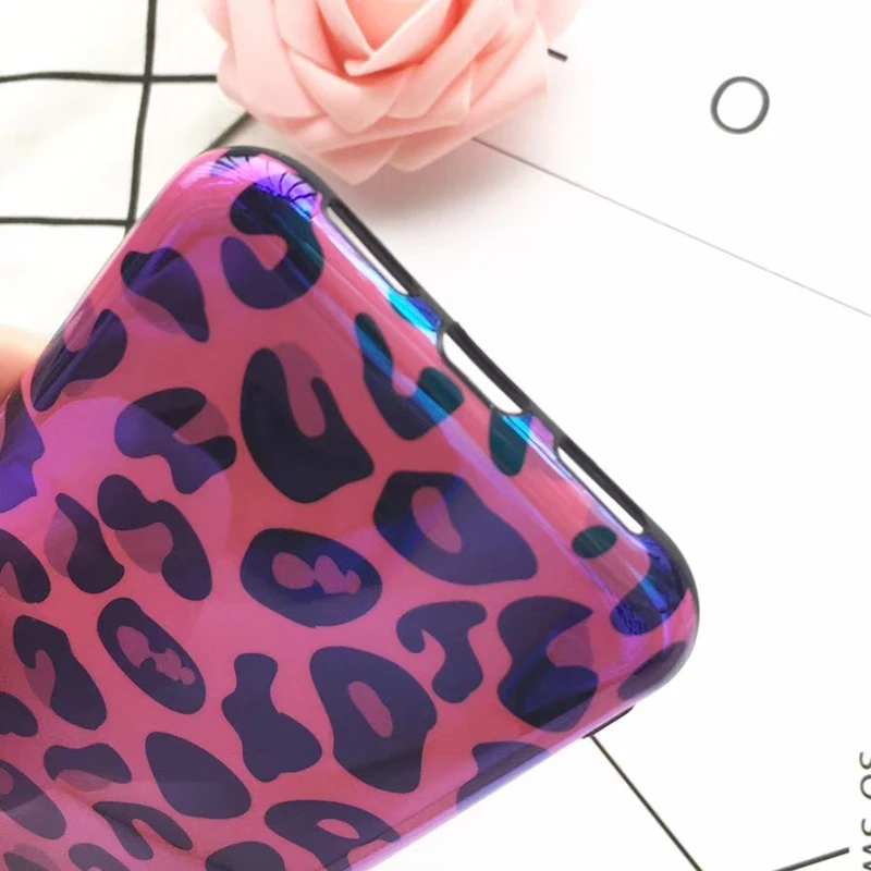 LOVECOM Blu-Ray чехол для телефона для iPhone 11 Pro Max XR XS Max X 8 7 6 6S Plus лазерный сексуальный Леопардовый Мягкий IMD чехол для задней панели телефона s