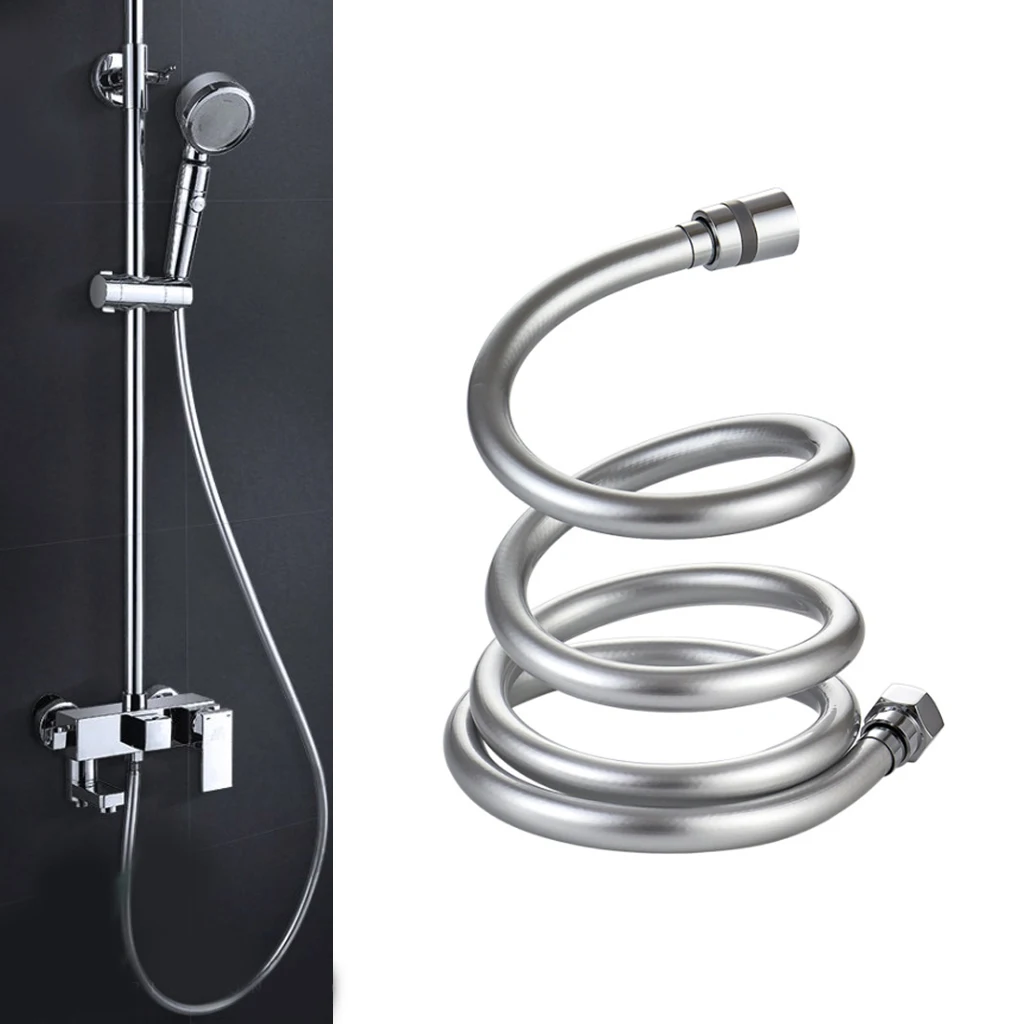 

PVC High Pressure 1.5m/2m Thickening anti-winding Smooth Shower Hose For Bath Handheld Shower Head Flexible Shower Hose