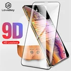 Закаленное стекло 9D Lovebay для iPhone 13 12 11 Pro Max X XR XS Max 6 6s Plus 7 8 Plus, полное покрытие, защита экрана, закаленное стекло