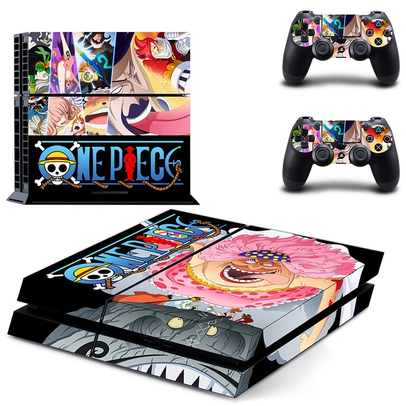HOMEREALLY Stickers Anime One Piece Skin PS4 Vinyl Cover Sticker Console and Controller For sony 4 sticker Control | Электроника
