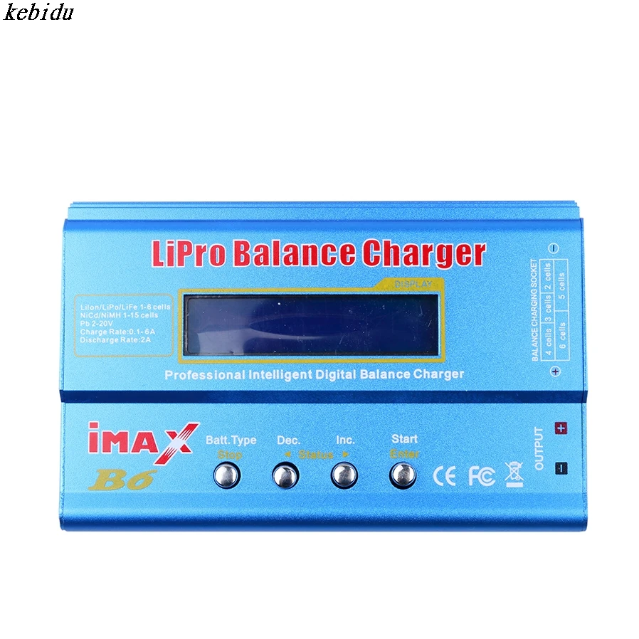 Kebidu 1 шт. Li-Ion Ni-Cd RC аккумулятор iMAX B6 Lipro NiMh баланс Цифровое зарядное устройство Dis