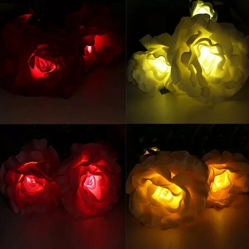 

Solar Power 3 LED Rose Flower Light Waterproof Outdoor Garden Yard Lawn Decor Lights