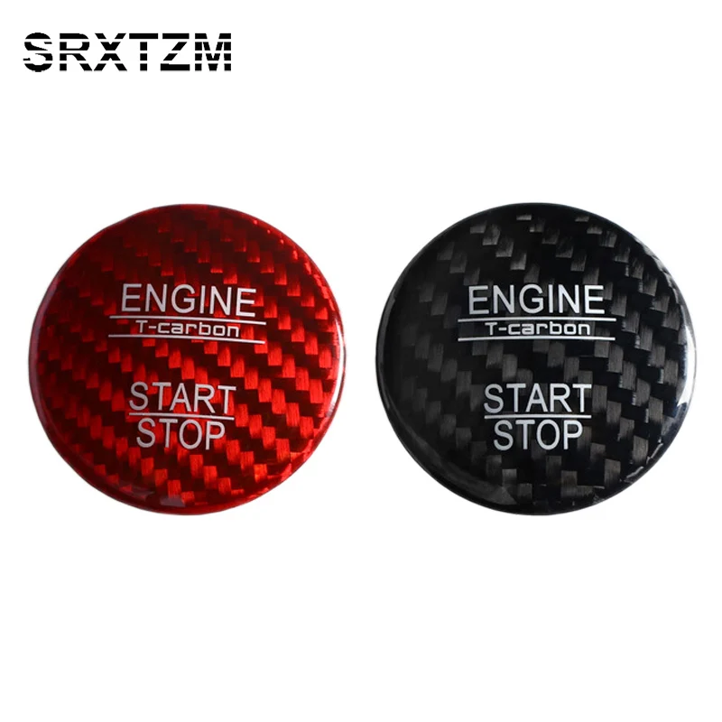 Накладка кнопки запуска двигателя из углеродного волокна для Mercedes Benz C Glc W205 X253 C63