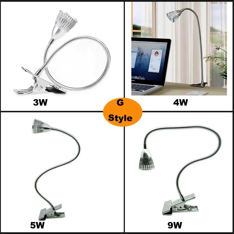 Настольный светильник Студенческая лампа гибкий светодиодный 3 Вт 4 5 9 lamparas de lectura