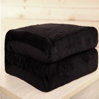 black blanket fleece flannel blanket solid super soft small blankets on for the sofa bed couch mantas e cobertores