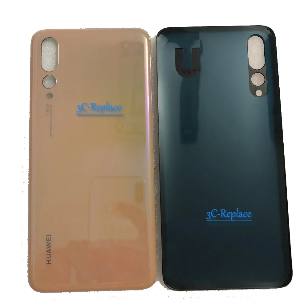 Для huawei P20 Pro Global CLT-L09 CLT-L04 задняя Батарея крышка дверца батарейного Корпус чехол сзади Стекло объектив Запасные части