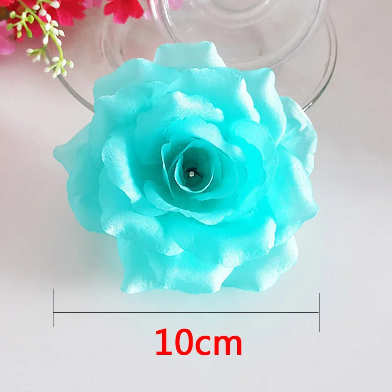 Горячая Распродажа DIY 1 шт. 10 см Роза 3D цветок головка украшение для дома вечерние