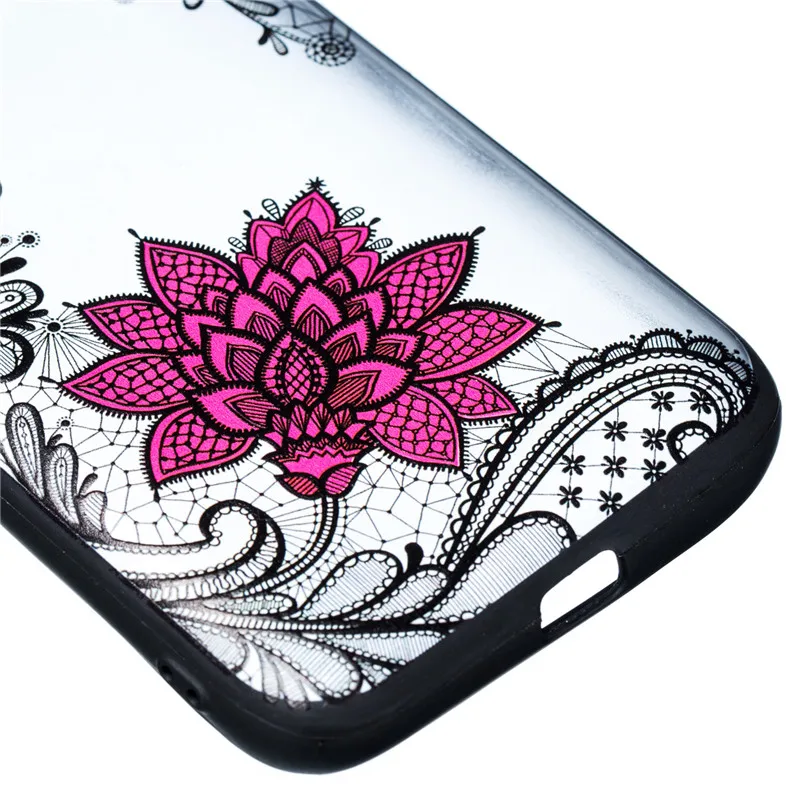For Moto G4 Play Case Silicone Lace Rose Floral Cover Embroidery Phone Cases Fundas Capa |