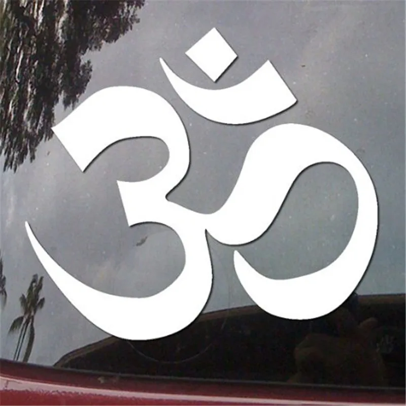 OM (OHM) символ высечка автомобиль грузовик наклейка/наклейка Белый 5''|stickers