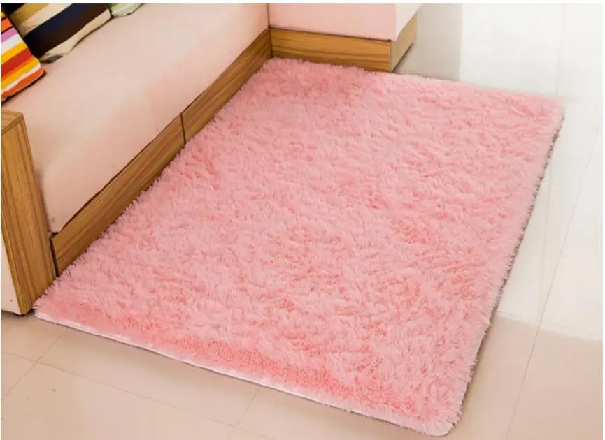 pink longer fur Коврик для гостиной/спальни, противоскользящий мягкий, 150 см* 200 см, современный коврик для ковров, белый, розовый, серый, 11 цветов - Цвет: pink longer fur