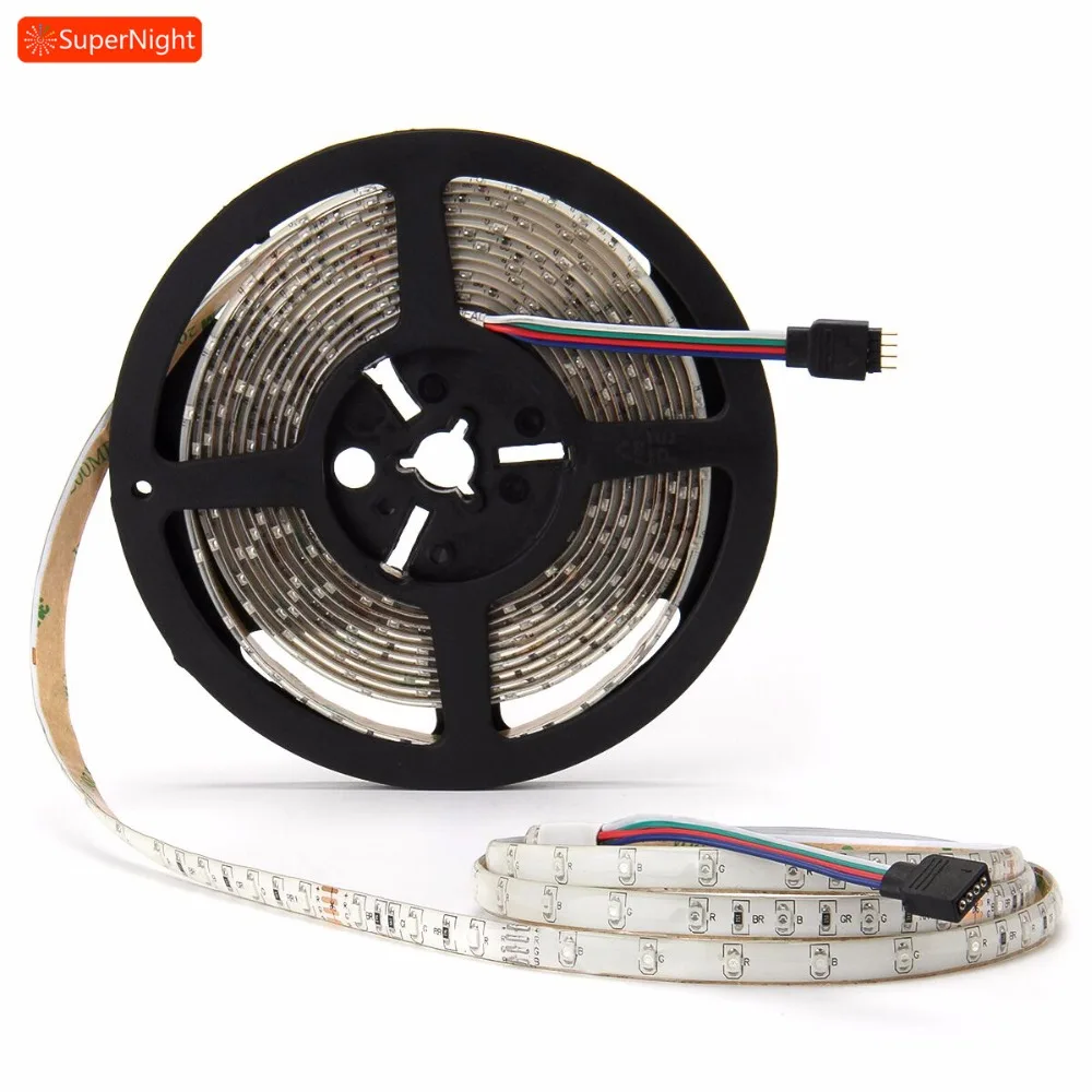 RGB светодиодный светильник s SMD 3528 5 м 300 светодиодный s DC 12 В водонепроницаемый уличный светильник для уличного сада, гибкая лампа, сказочный светильник