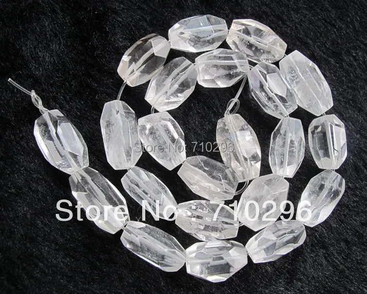 

Natural Clear Quartz Crystal Beads 10-18mm faceted Gem stone Jewelry Beads,1string of 15.5"