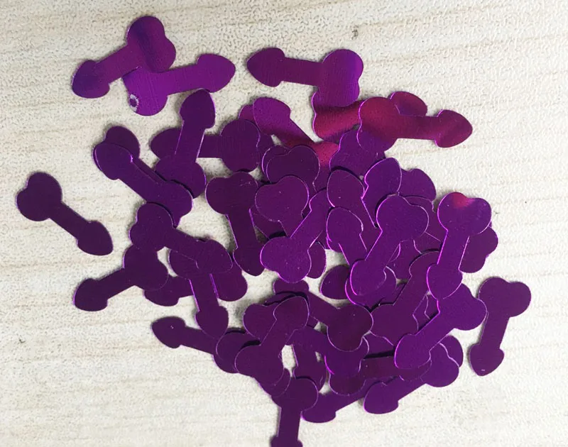 penis purple Смешанный Цвет пенис и сердце Форма блесток Свадебный взрослых девичник вечеринок Аксессуары Фольга confettis - Цвет: penis purple