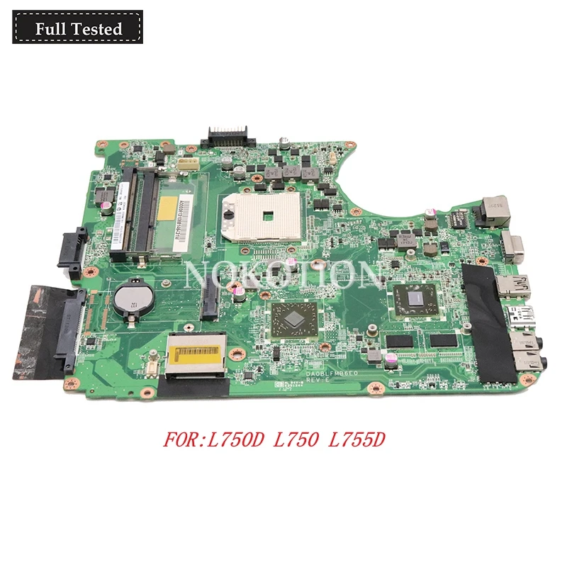 NOKOTION A000081310 материнская плата для ноутбука toshiba satellite L750D L750 L755D DA0BLFMB6E0 ATI 7400M DDR3