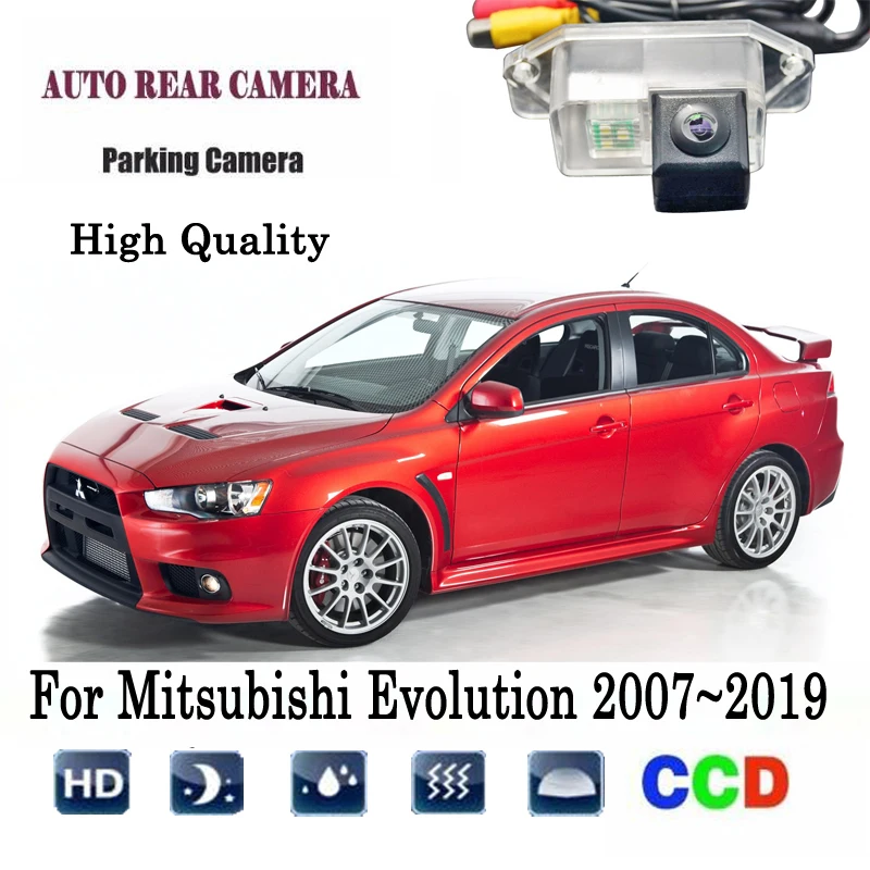 Камера заднего вида для Mitsubishi Lanser Evolution 2007 ~ 2019 CCD камера камеры вида|Камеры авто| |