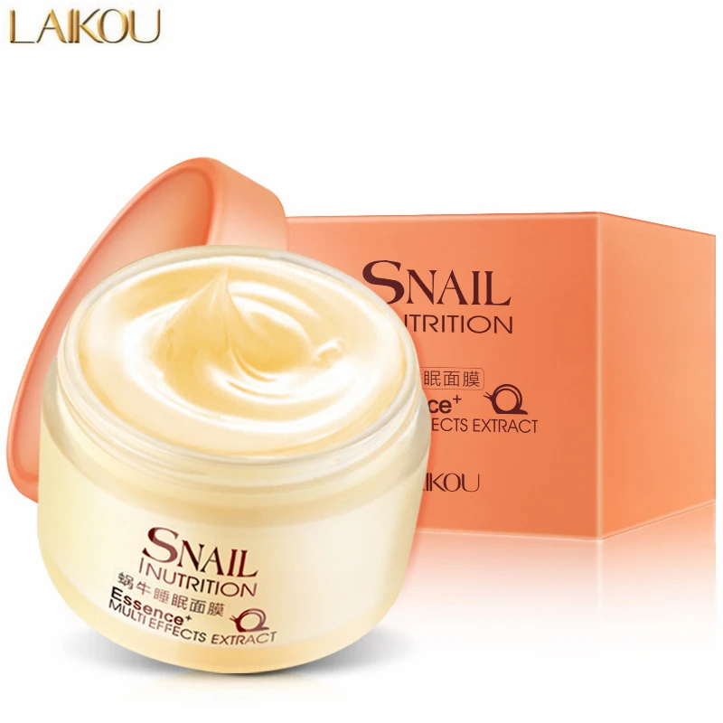 LAIKOU не мыть Улитка фирма лица крем маска для сна Essence увлажняющий