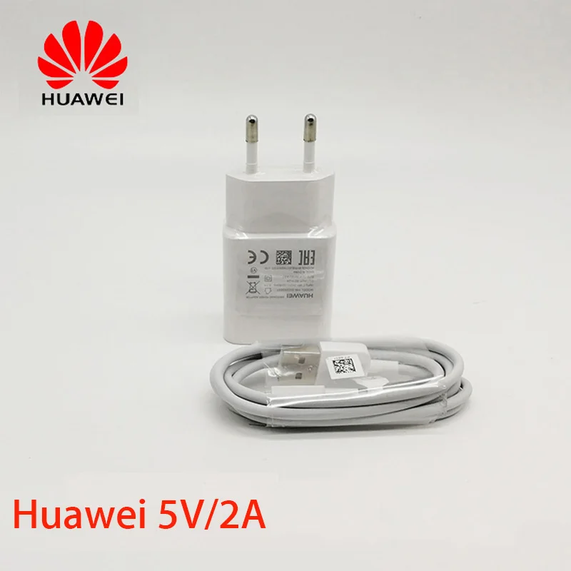 Original huawei Charger 5V 2A EU Adapter Micro usb cable for huawei P8/lite mate 8 p9 lite/p10 lite/nova 3i/2i/mate 10 lite/Y9