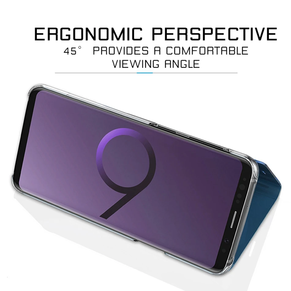KISSCASE Зеркало чехол для samsung Galaxy S10 lite примечание 9 A8 A6 плюс флип телефона A9 J4 J6 2018
