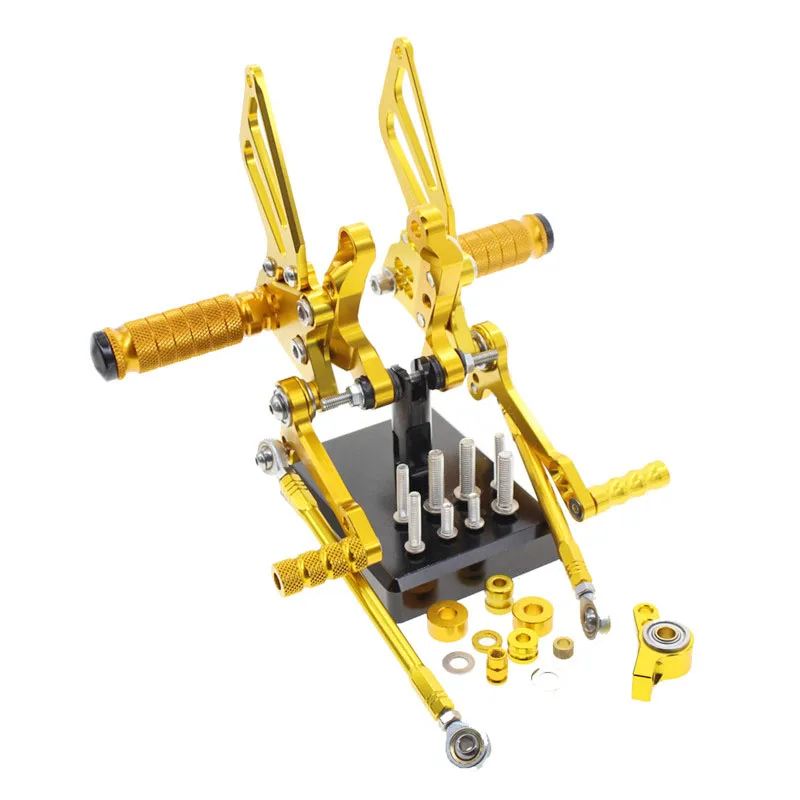 CNC Алюминиевые Регулируемые Задние подножки для Ducati 1098 1098S 1198 848 EV0 2008 2009 2010 2011 2012 2013