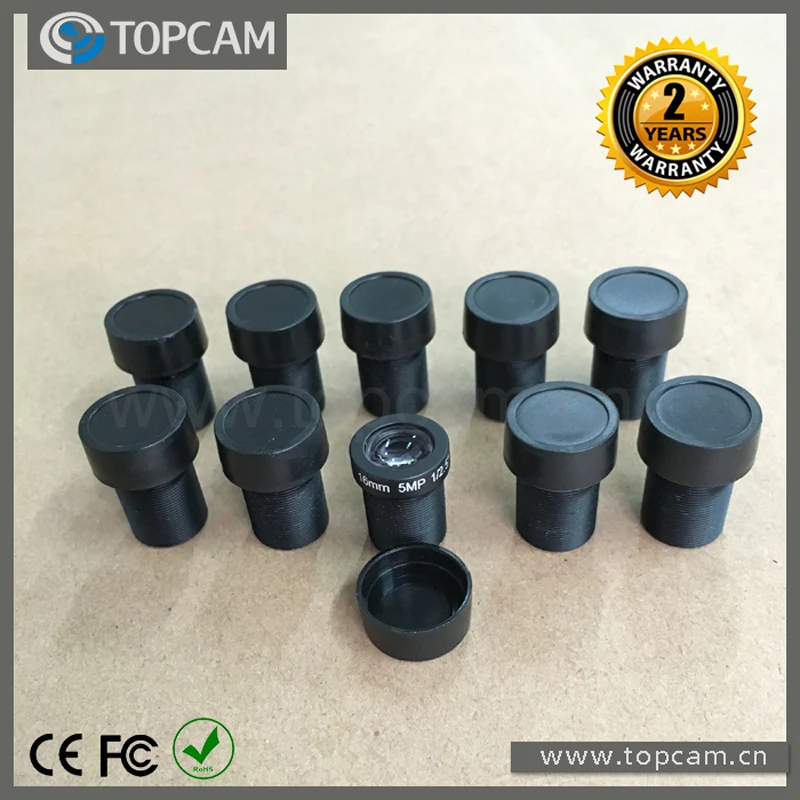 IP-камера видеонаблюдения TOPCAM HD 5 МП 16 мм ИК-плата 1/1/2 дюйма m12x0 50 м | Безопасность и