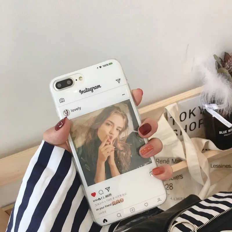 Чехол для телефона с маленькими фотографиями iPhone X 8 8Plus Простой Картонный
