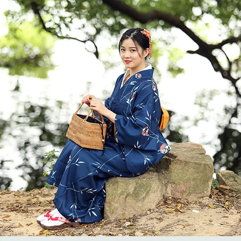 Женское традиционное японское кимоно Obi Yukata костюм гейши платье для косплея