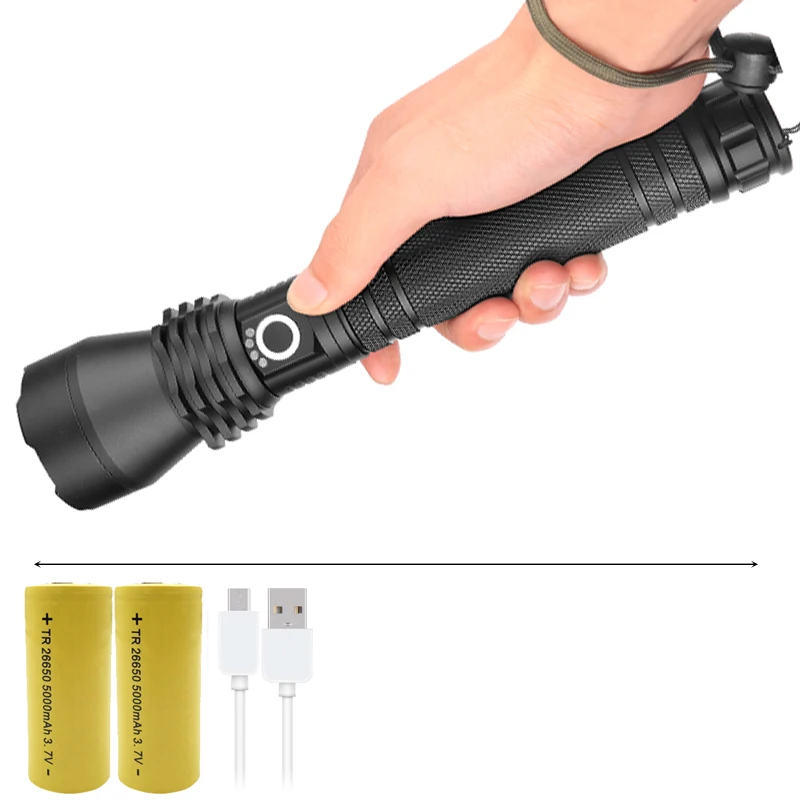 Option H Yunmai CREE XHP70.2& XHP50 высокомощный тактический светодиодный фонарик, фонарь, светильник 18650& 26650, фонарь на батарейках - Испускаемый цвет: Option H