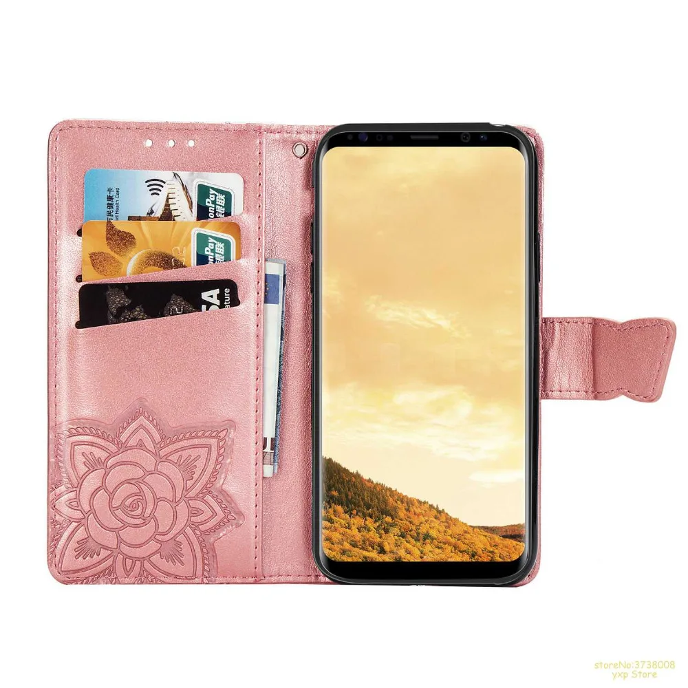 Роскошный чехол в ретро стиле для тиснения бабочки бумажник Samsung Galaxy S8 Plus/S9 плюс