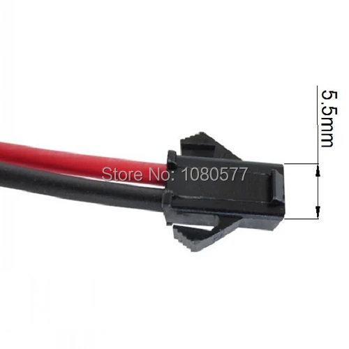 100 шт./лот 2 контактный светодиодный соединительный провод длиной 10 см кабель с
