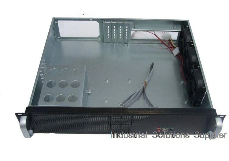 Новый короткий 2U компьютерный чехол промышленный серверный экран 3 вентилятора