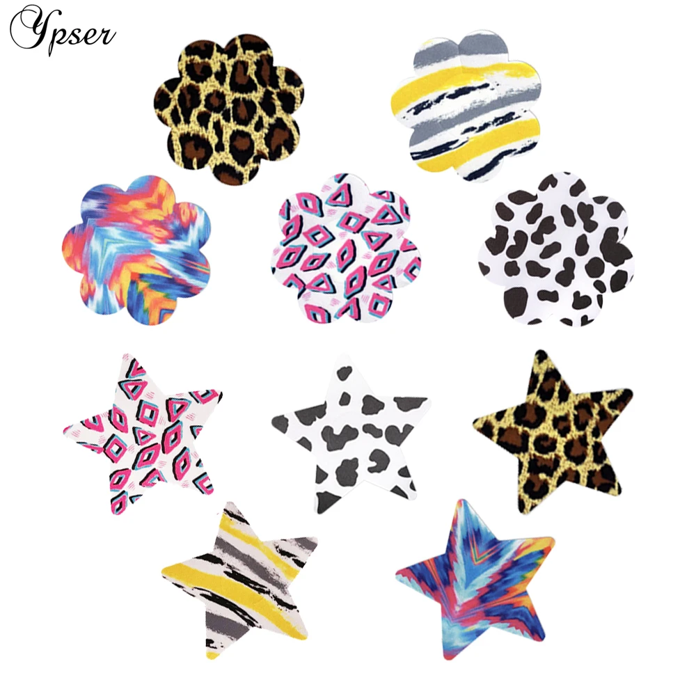 Colorful9-10pair Ypser смешанные ниппели Pasties одноразовая клейкая палочка на соски Сексуальная Женская Крышка для сосков - Цвет: Colorful9-10pair