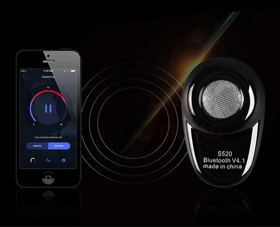 MEUYAG Новые беспроводные Bluetooth наушники S520 Мини спортивная Гарнитура стерео невидимые наушники-вкладыши с микрофоном для iphone XR X 8 7