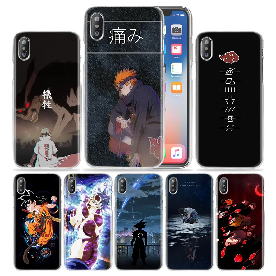 Чехол Naruto Dragon Ball для iPhone XS Max XR X 10 7S 8 6 6S Plus 5S SE 5 4S 4 5C 6+ 6S+ 7+ 11 жесткий чехол для телефона с аниме